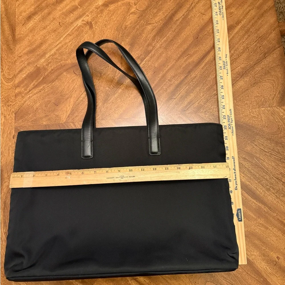 Vintage COACH Mercer Black Nylon/ Leather Work Commute Laptop Tote 5117